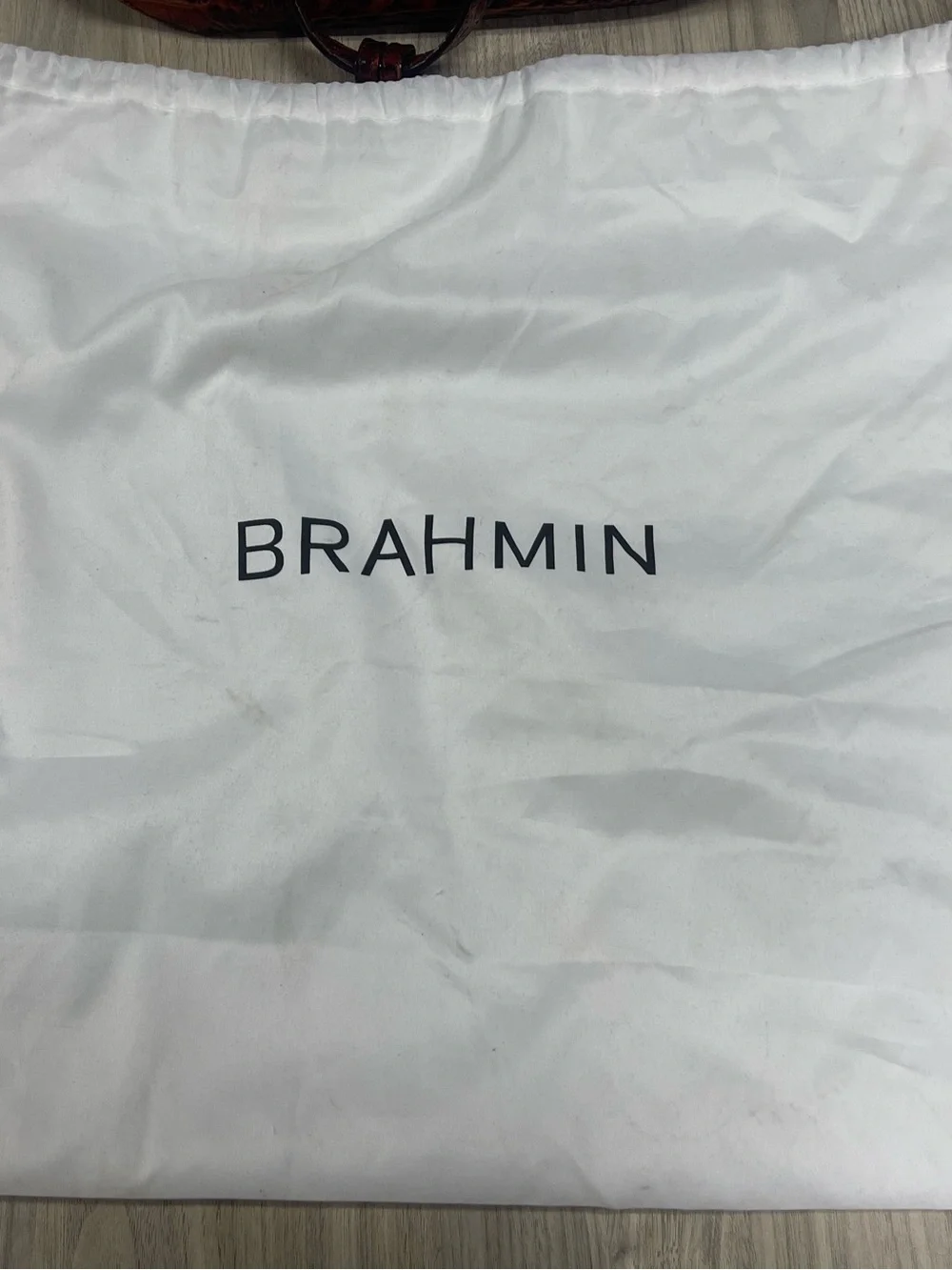 Brahmin Croc-Embossed Genuine Leather Tote in Medium Lena Pecan Melbourne